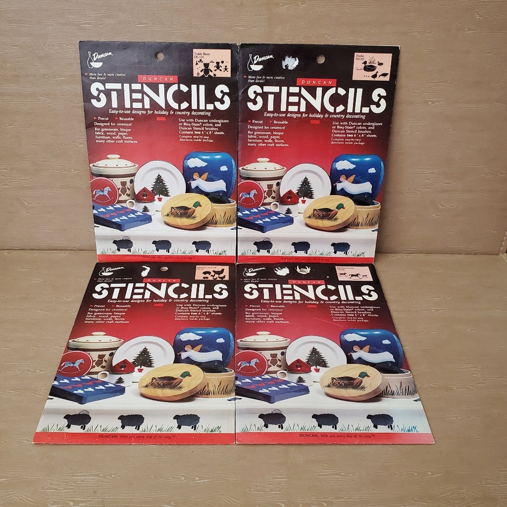 Bundle of Duncan Animal Stencils